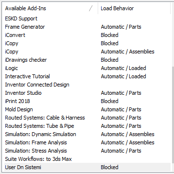 1. Additional modules list 