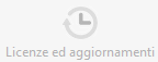4. Pulsante licenze ed aggiornamenti