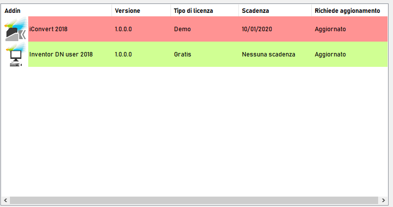 1. AddIn list