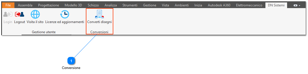Converti disegni